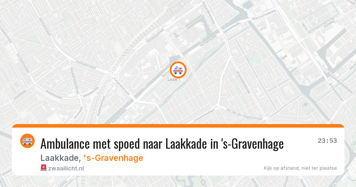 Ambulance met spoed naar Laakkade in 's-Gravenhage — 18 apr 2026