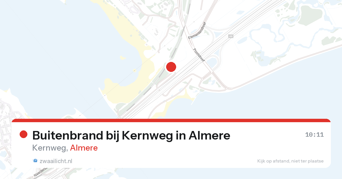 Buitenbrand bij Kernweg in Almere — 20 mrt 2026
