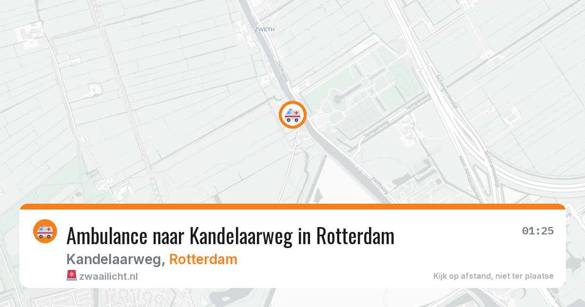 Ambulance naar Kandelaarweg in Rotterdam — 4 mei 2026