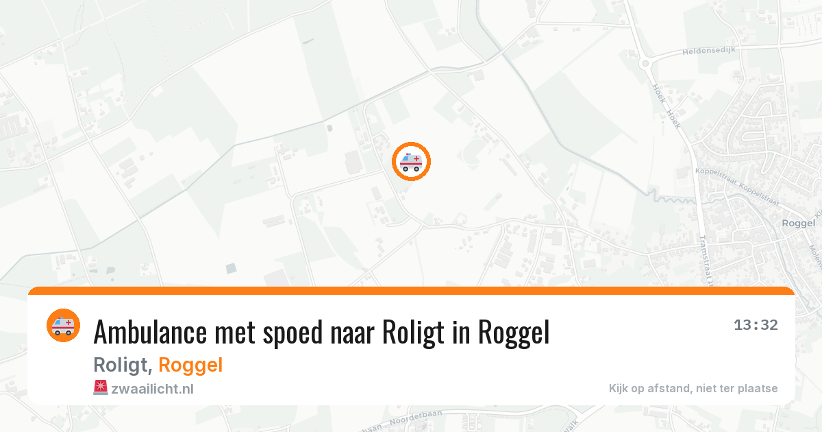Ambulance met spoed naar Roligt in Roggel — 4 mei 2026