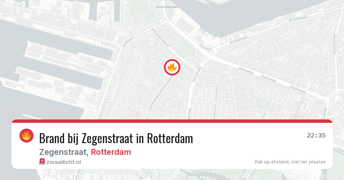 Brand bij Zegenstraat in Rotterdam — 19 jun 2026