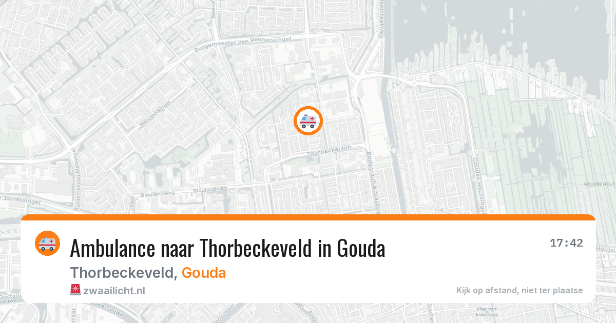Ambulance naar Thorbeckeveld in Gouda — 19 jun 2026