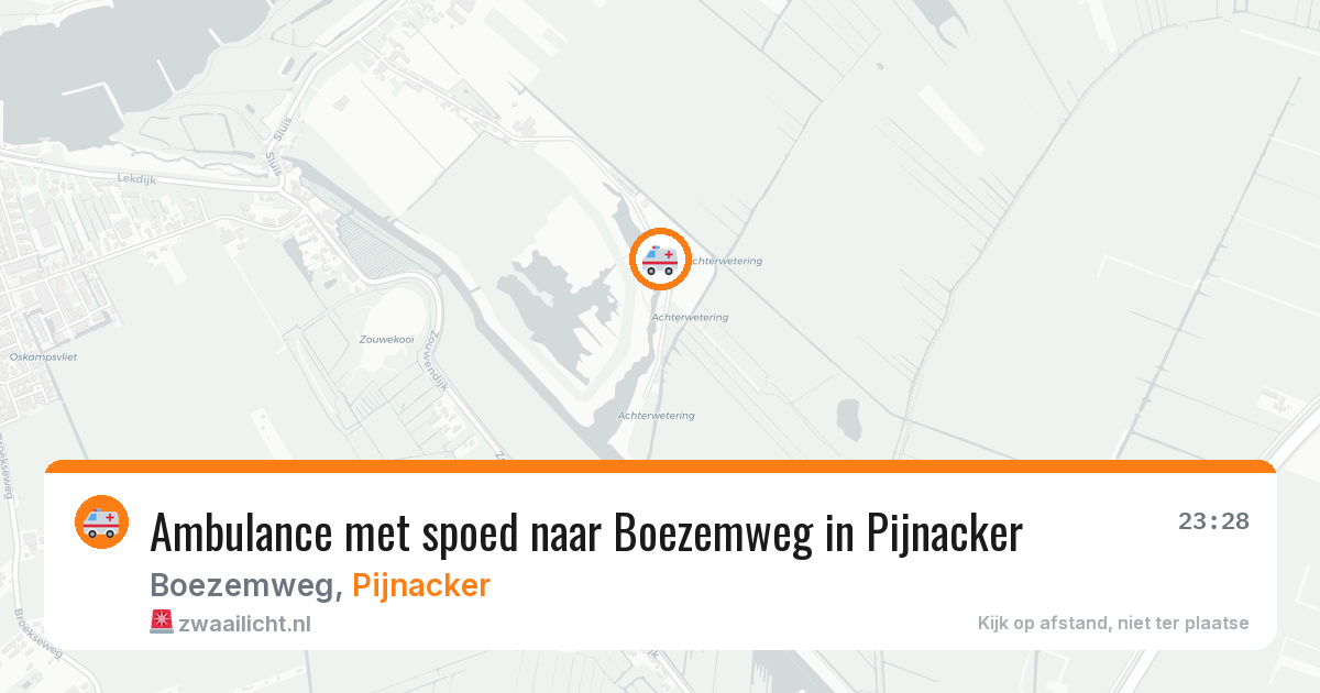Ambulance met spoed naar Boezemweg in Pijnacker — 22 jan 2026