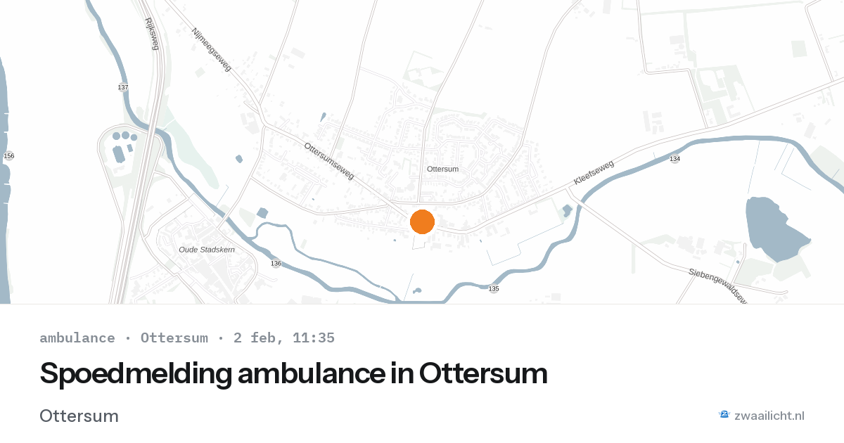 Spoedmelding ambulance in Ottersum — 2 feb 2026