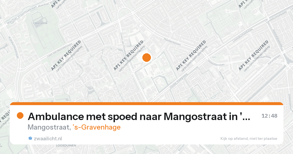 Ambulance met spoed naar Mangostraat in 's-Gravenhage — 26 aug 2026