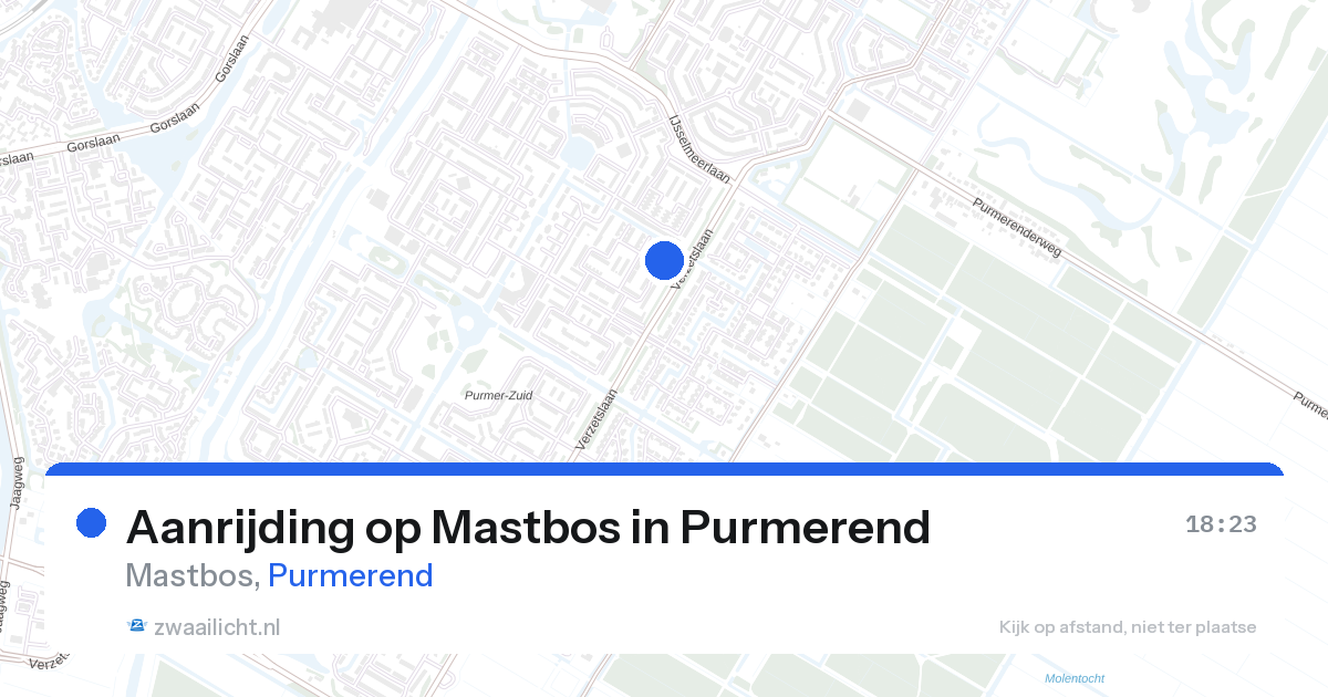 Aanrijding op Mastbos in Purmerend — 28 aug 2026