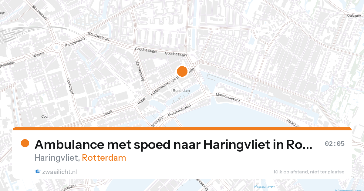 Ambulance met spoed naar Haringvliet in Rotterdam — 1 feb 2026