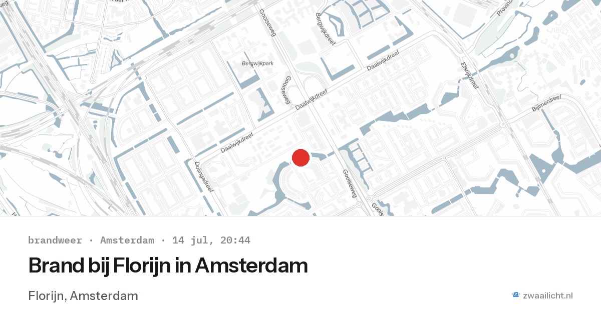 Brand bij Florijn in Amsterdam — 14 jul 2026