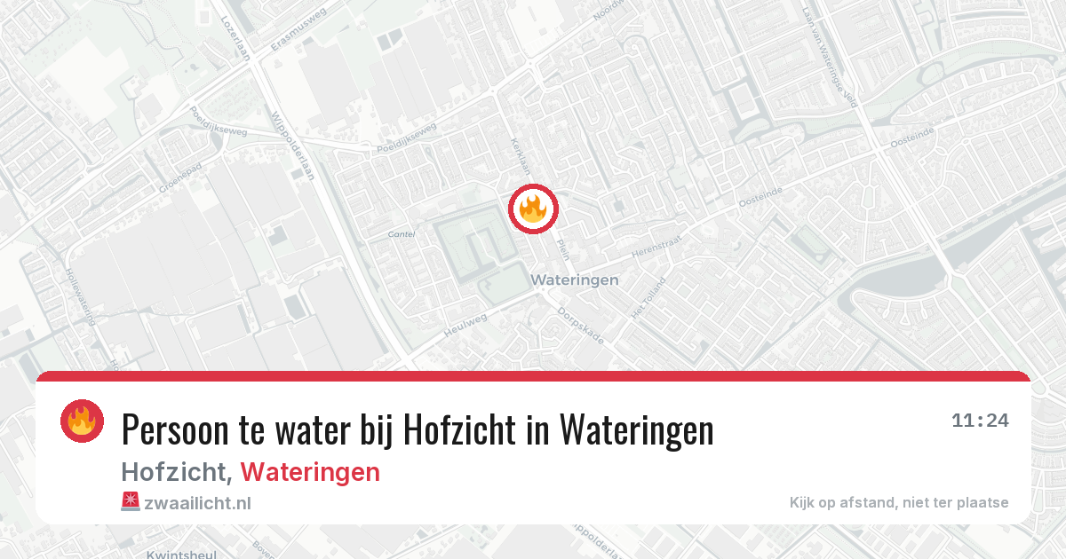 Persoon te water bij Hofzicht in Wateringen — 29 jul 2026