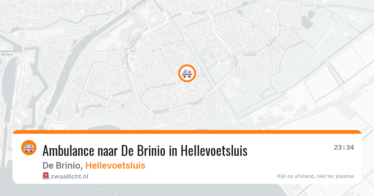 Ambulance naar De Brinio in Hellevoetsluis — 2 apr 2026