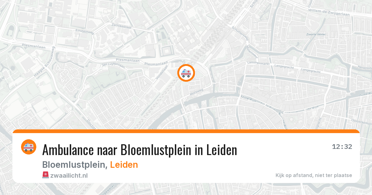 Ambulance naar Bloemlustplein in Leiden — 7 apr 2026