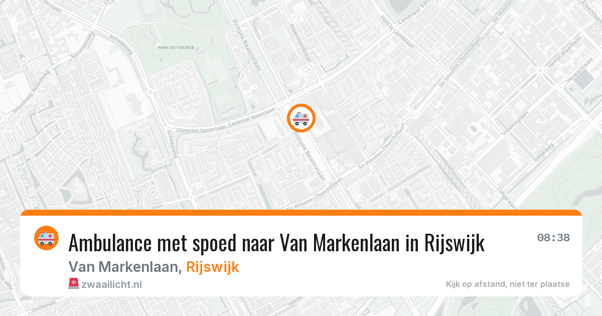 Ambulance met spoed naar Van Markenlaan in Rijswijk — 23 mrt 2026
