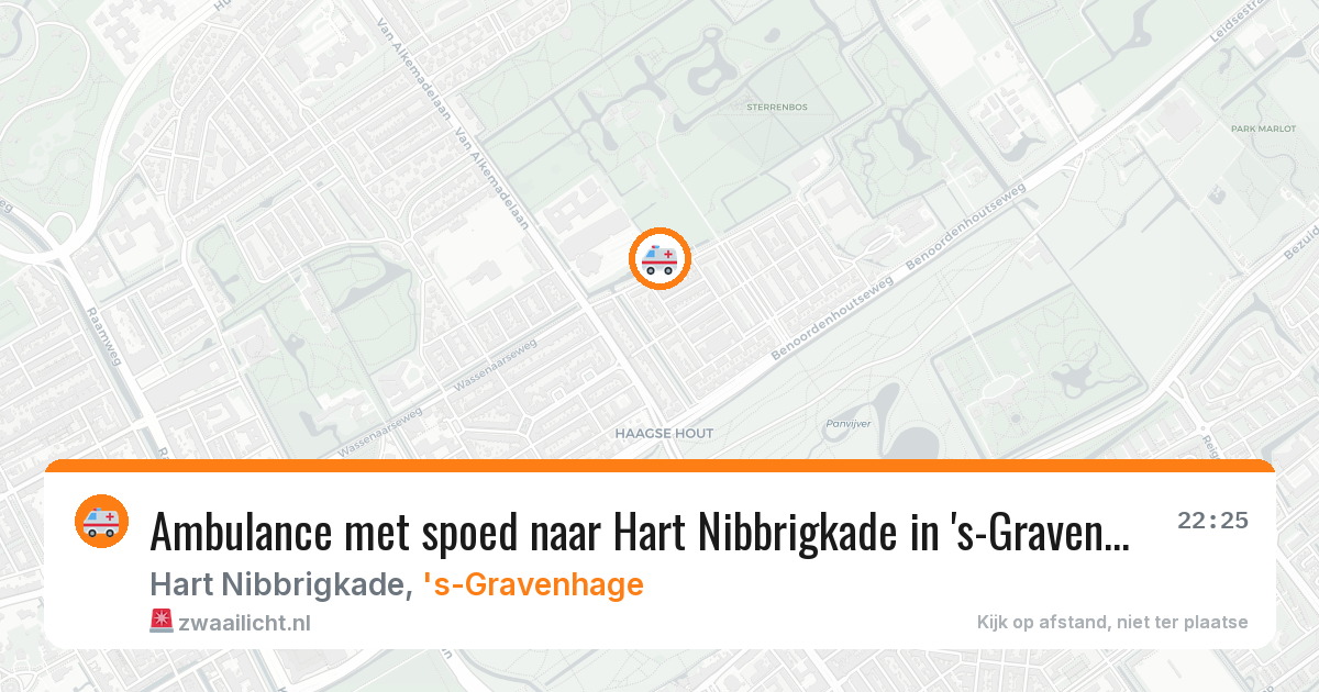 Ambulance met spoed naar Hart Nibbrigkade in 's-Gravenhage — 30 mei 2026