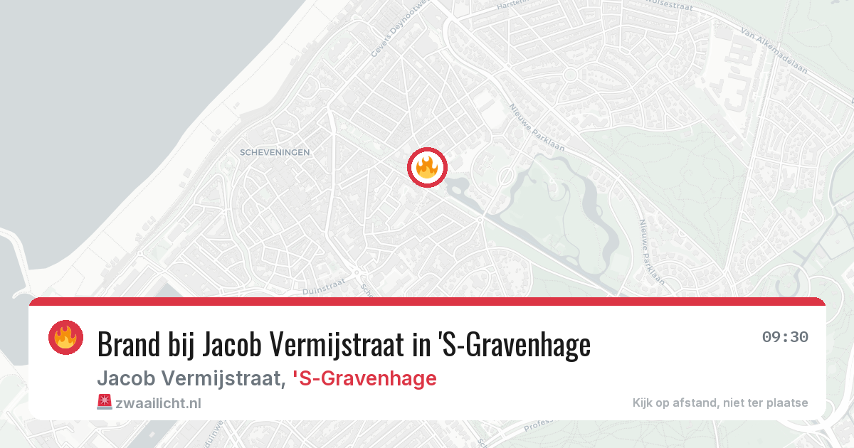 Brand bij Jacob Vermijstraat in 'S-Gravenhage — 14 jul 2026