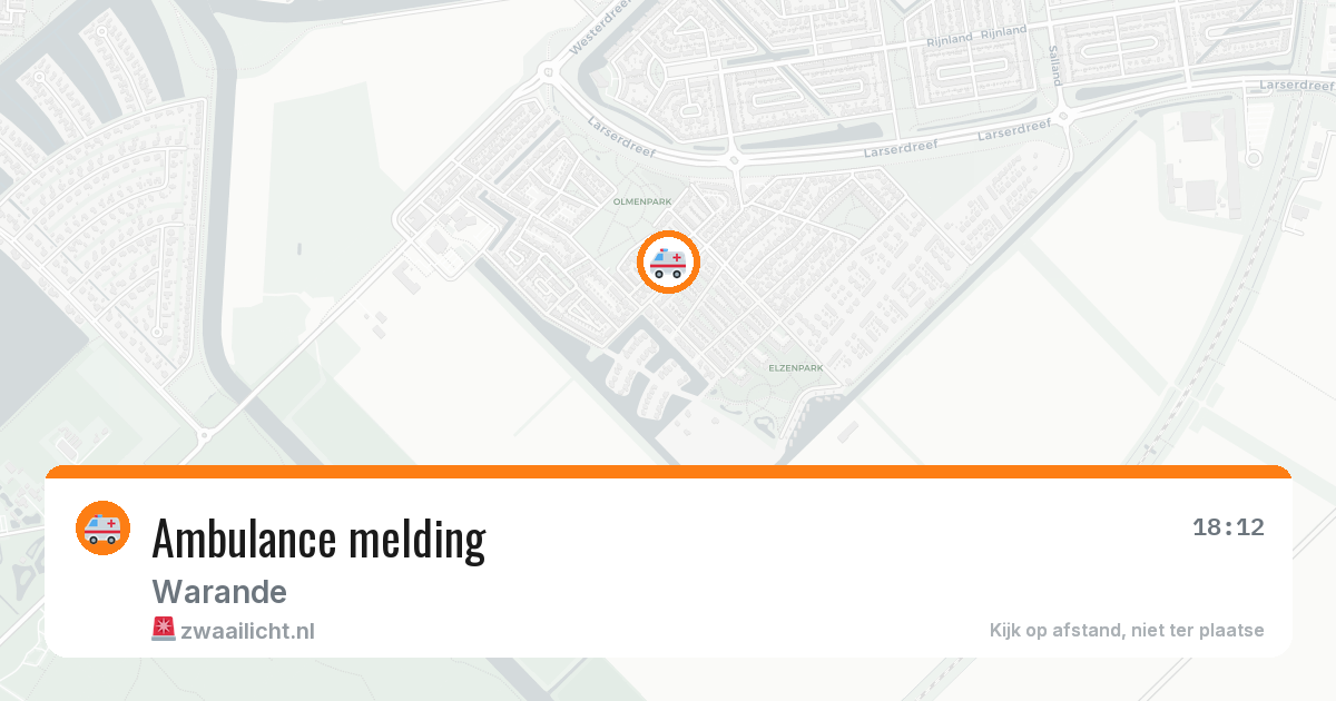 Ambulance melding — 19 mei 2026