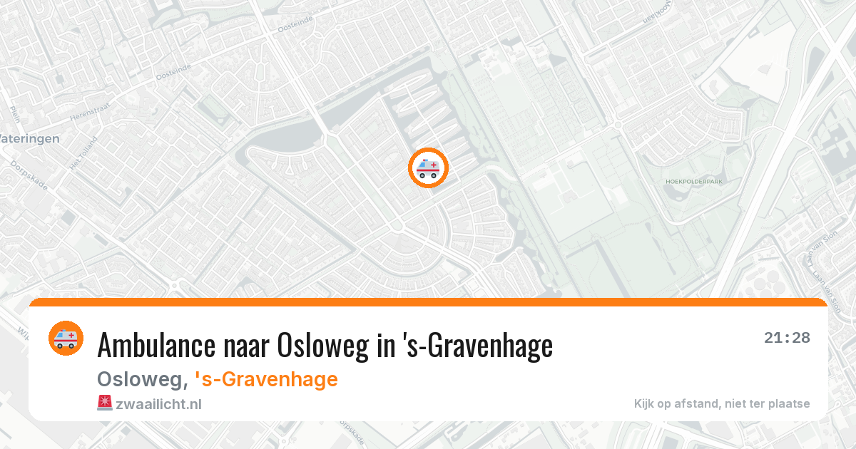 Ambulance naar Osloweg in 's-Gravenhage — 22 jun 2026