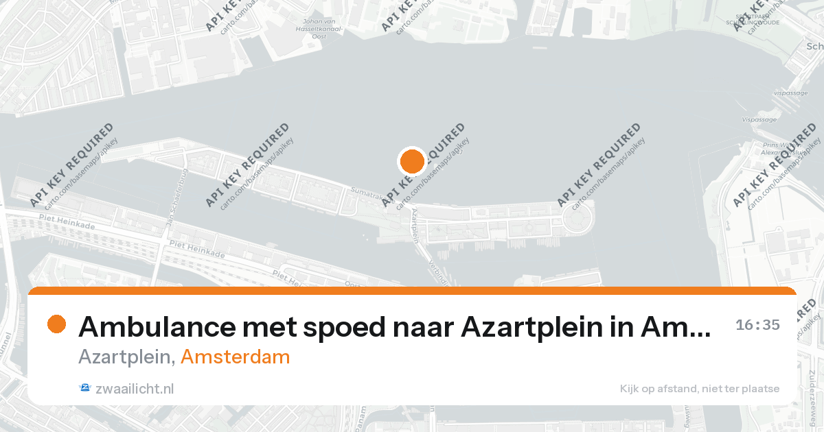 Ambulance met spoed naar Azartplein in Amsterdam — 26 aug 2026