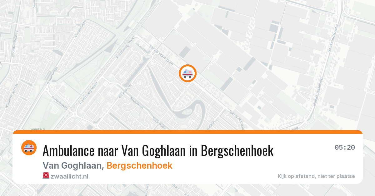 Ambulance naar Van Goghlaan in Bergschenhoek — 3 apr 2026