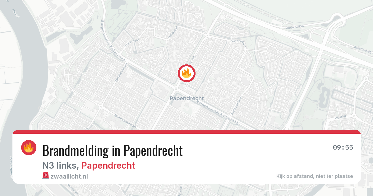 Brandmelding in Papendrecht — 29 mrt 2026