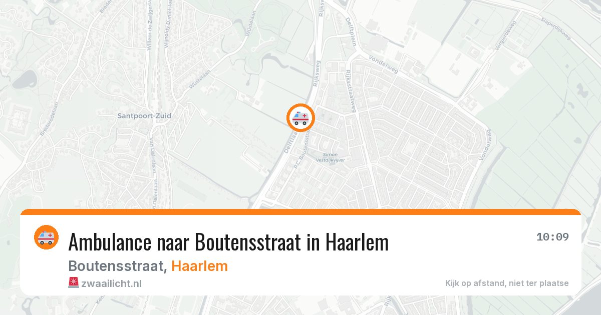 Ambulance naar Boutensstraat in Haarlem — 4 aug 2026