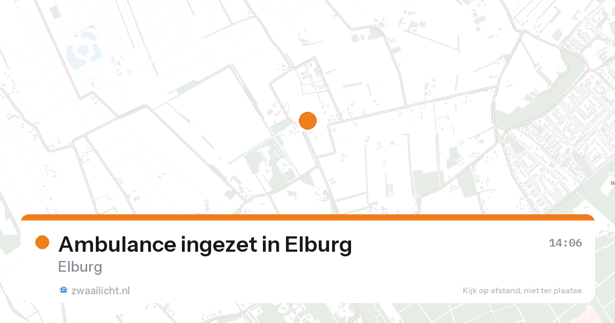Ambulance ingezet in Elburg — 23 aug 2026