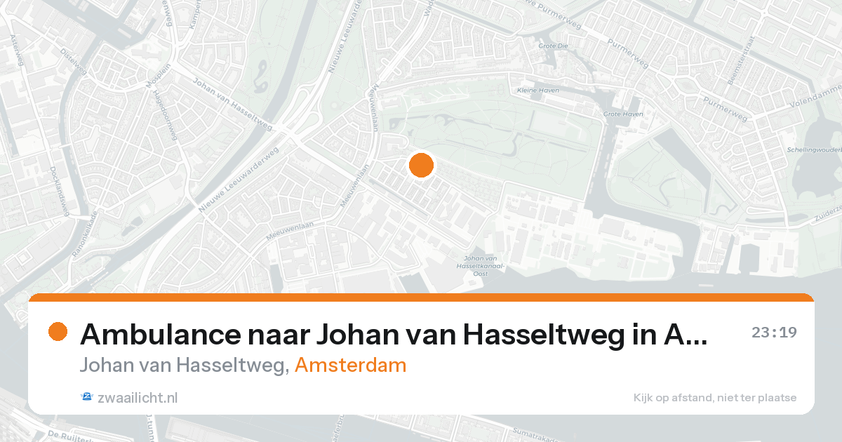 Ambulance naar Johan van Hasseltweg in Amsterdam — 30 jan 2026
