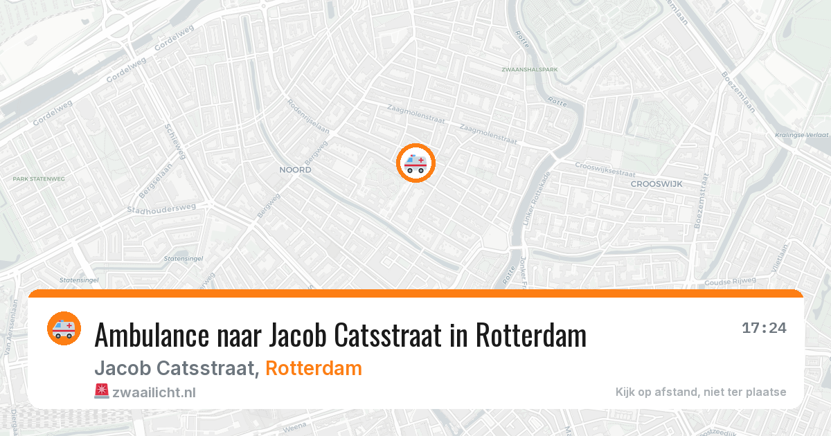 Ambulance naar Jacob Catsstraat in Rotterdam — 28 mrt 2026