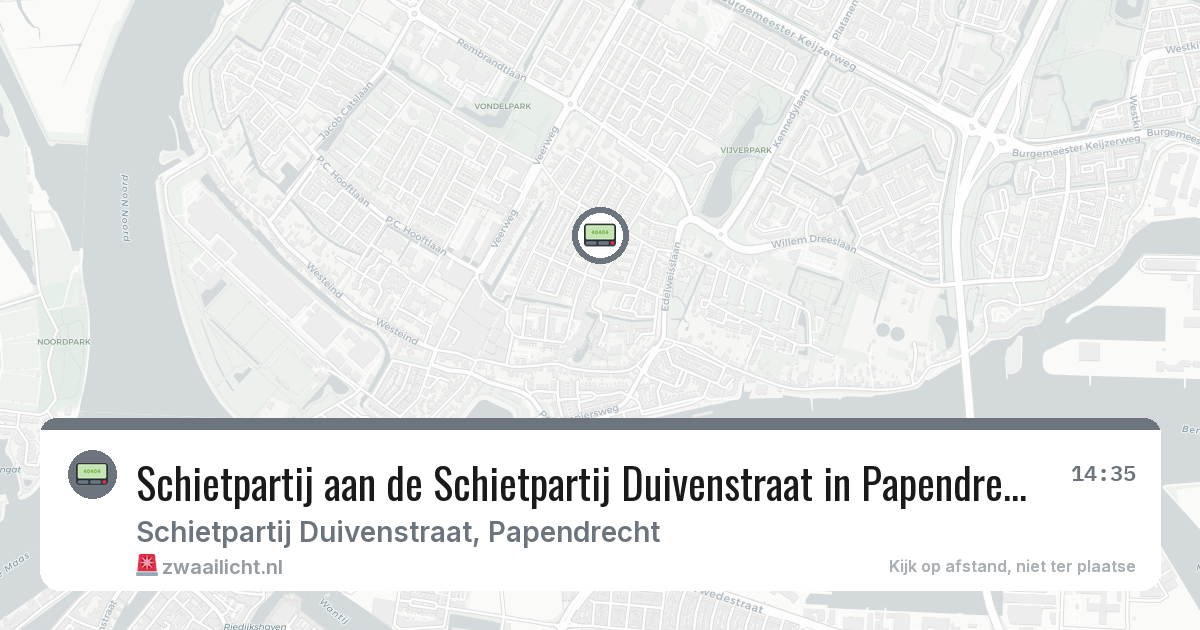 Schietpartij aan de Schietpartij Duivenstraat in Papendrecht — 4 feb 2026