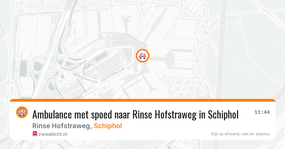 Ambulance met spoed naar Rinse Hofstraweg in Schiphol — 15 apr 2026