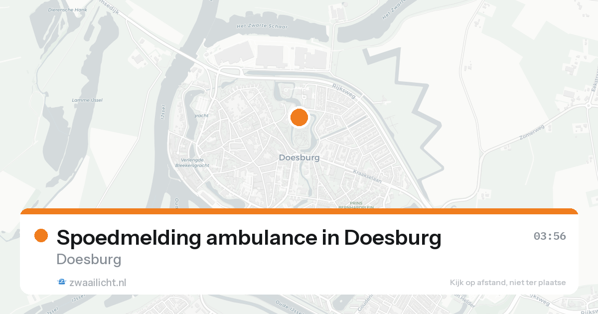 Spoedmelding ambulance in Doesburg — 26 jun 2026