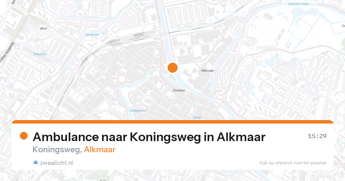 Ambulance naar Koningsweg in Alkmaar — 26 aug 2026