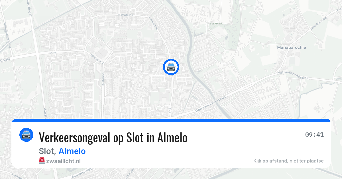 Verkeersongeval op Slot in Almelo — 12 aug 2026