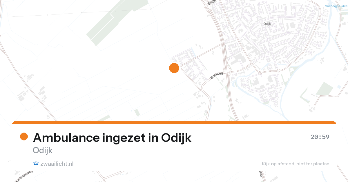Ambulance ingezet in Odijk — 17 aug 2026