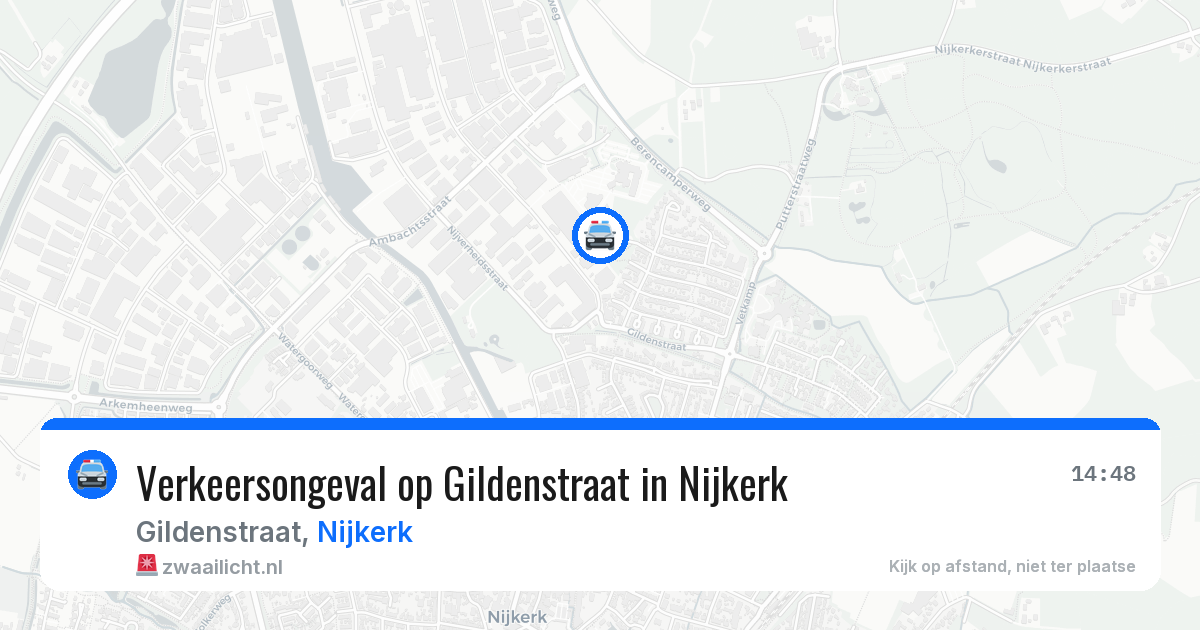 Verkeersongeval op Gildenstraat in Nijkerk — 4 mrt 2026