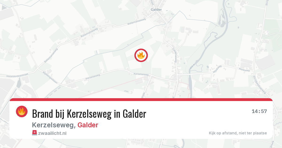 Brand bij Kerzelseweg in Galder — 28 jul 2026