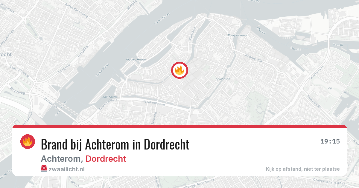 Brand bij Achterom in Dordrecht — 17 mrt 2026