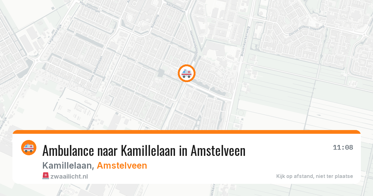 Ambulance naar Kamillelaan in Amstelveen — 17 jun 2026