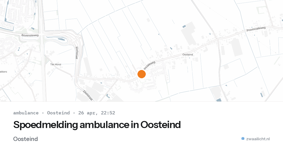 Spoedmelding ambulance in Oosteind — 5 apr 2026