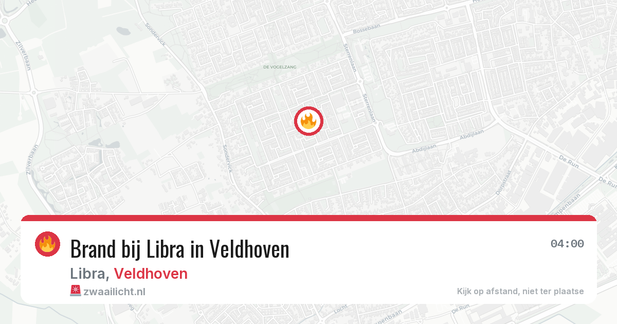 Brand bij Libra in Veldhoven — 25 apr 2026