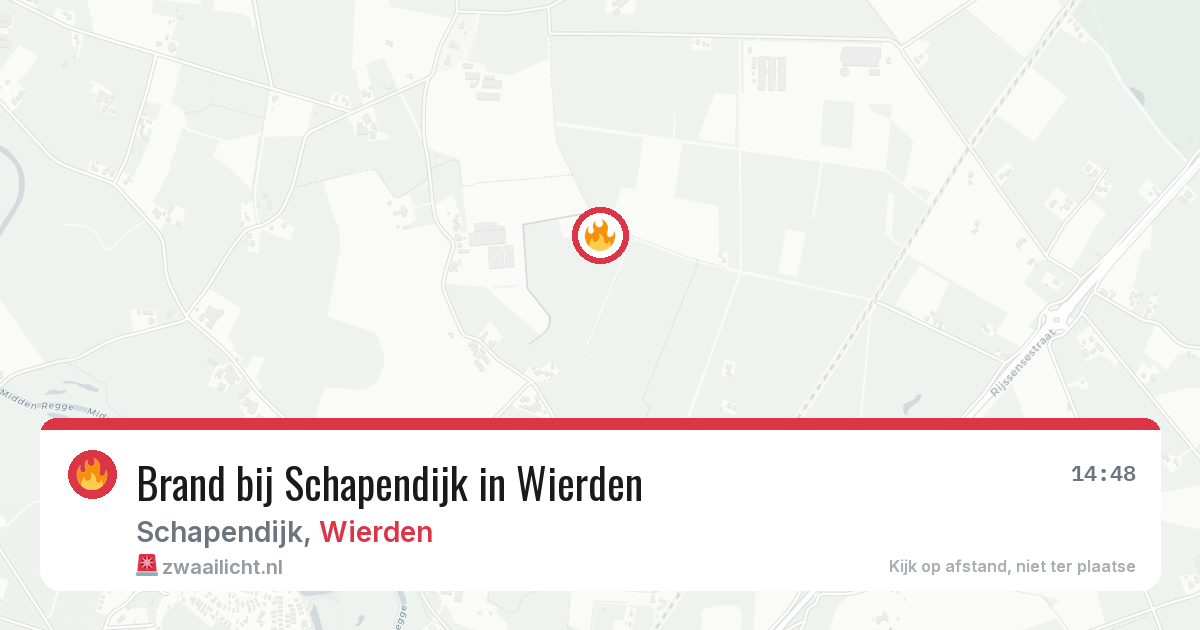 Brand bij Schapendijk in Wierden — 15 jul 2026
