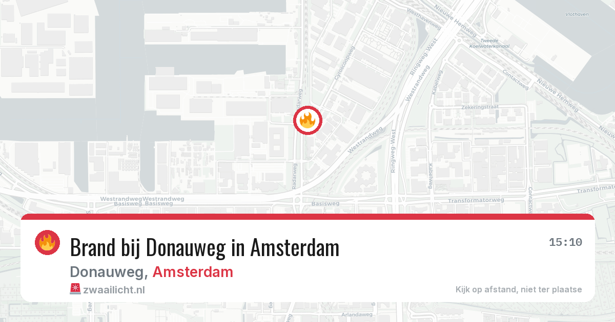 Brand bij Donauweg in Amsterdam — 5 jun 2026