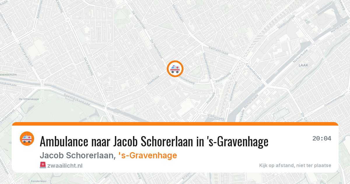 Ambulance naar Jacob Schorerlaan in 's-Gravenhage — 31 mrt 2026