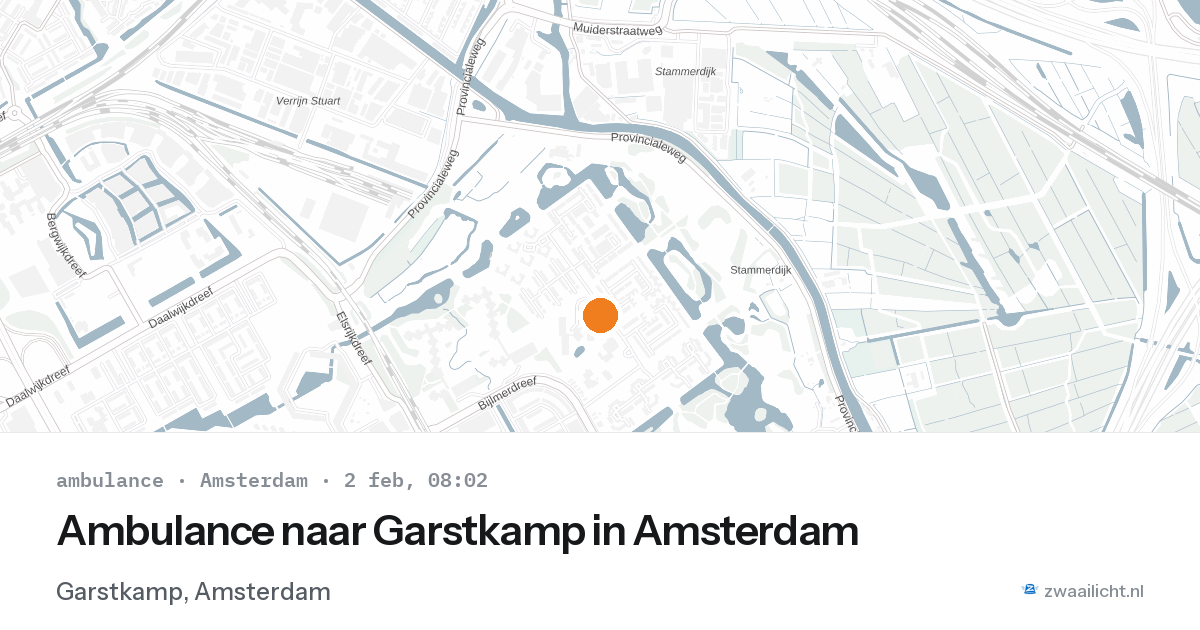 Ambulance naar Garstkamp in Amsterdam — 2 feb 2026
