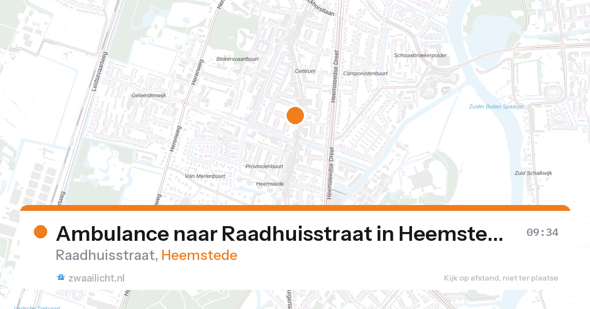Ambulance naar Raadhuisstraat in Heemstede — 12 jun 2026