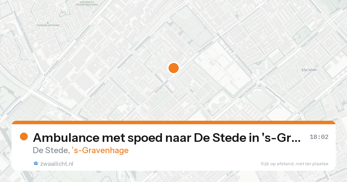 Ambulance met spoed naar De Stede in 's-Gravenhage — 30 jan 2026