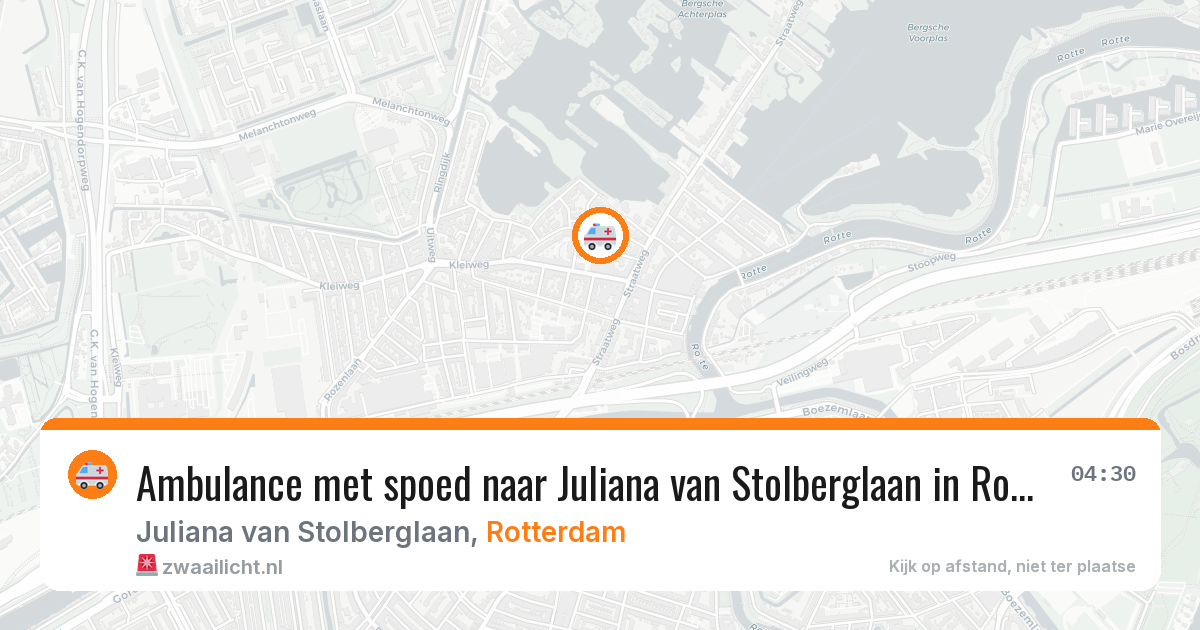 Ambulance met spoed naar Juliana van Stolberglaan in Rotterdam — 8 jun 2026