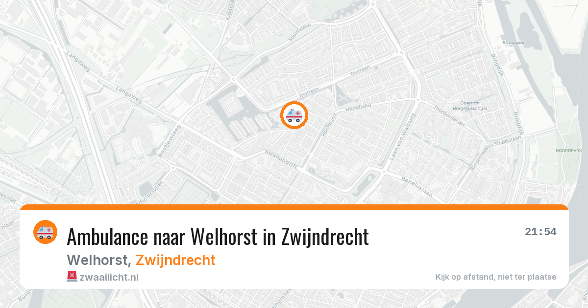 Ambulance naar Welhorst in Zwijndrecht — 6 jul 2026