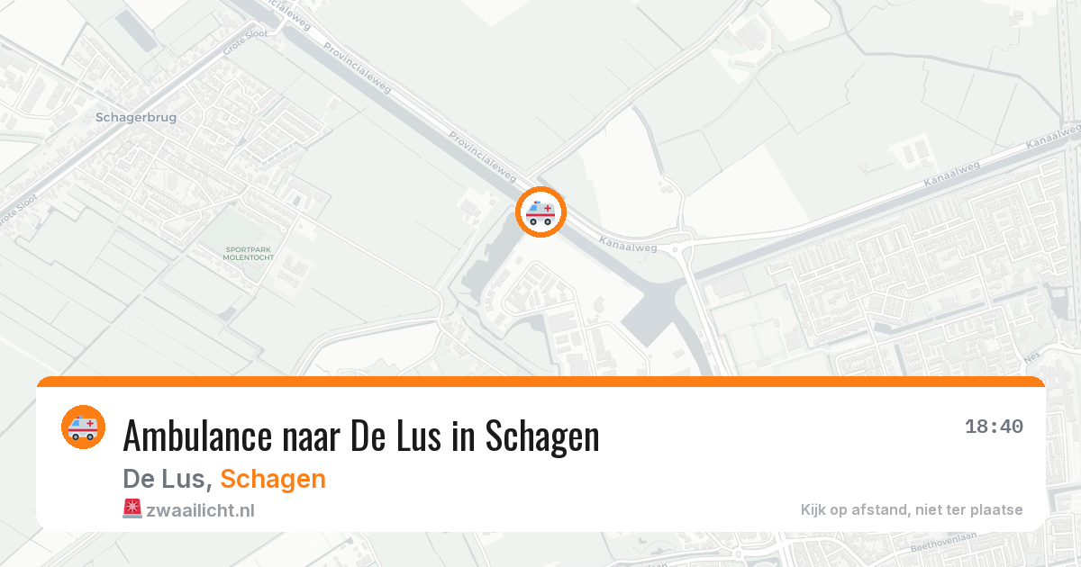 Ambulance naar De Lus in Schagen — 29 jun 2026