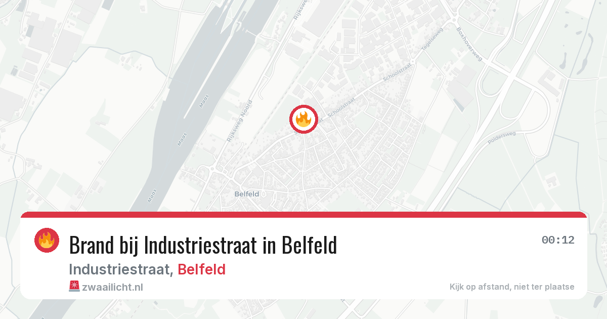 Brand bij Industriestraat in Belfeld — 28 jan 2026