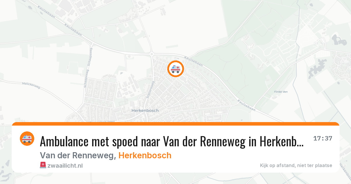 Ambulance met spoed naar Van der Renneweg in Herkenbosch — 8 feb 2026